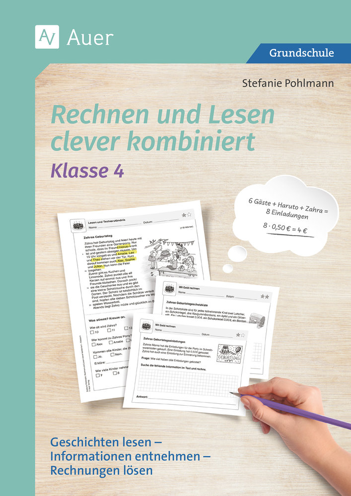 Rechnen und Lesen clever kombiniert - Klasse 4