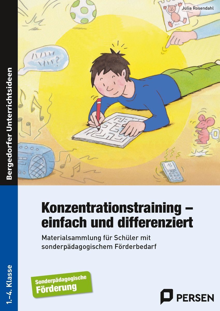 Konzentrationstraining - einfach und differenziert 1.-4. Kl. Materialsam. f. Schüler m. sonderpädag. Förderbedarf