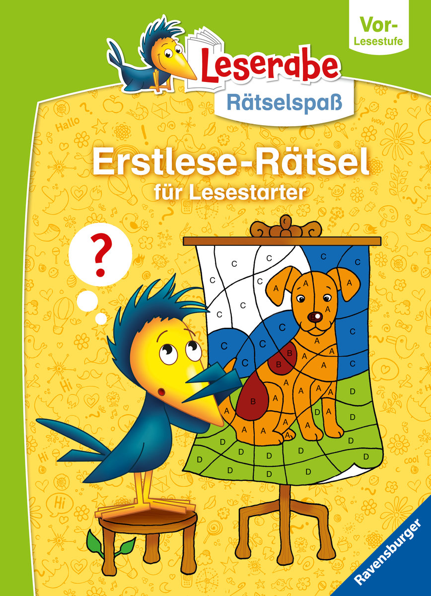 Ravensburger Leserabe Rätselspaß - Erstlese-Rätsel für Lesestarter - Vor-Lesestufe, Rätselbuch ab 5 Jahre