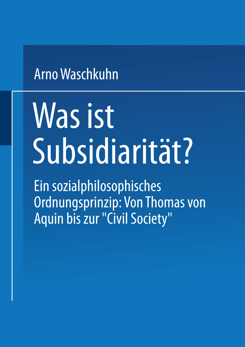 Was ist Subsidiarität?