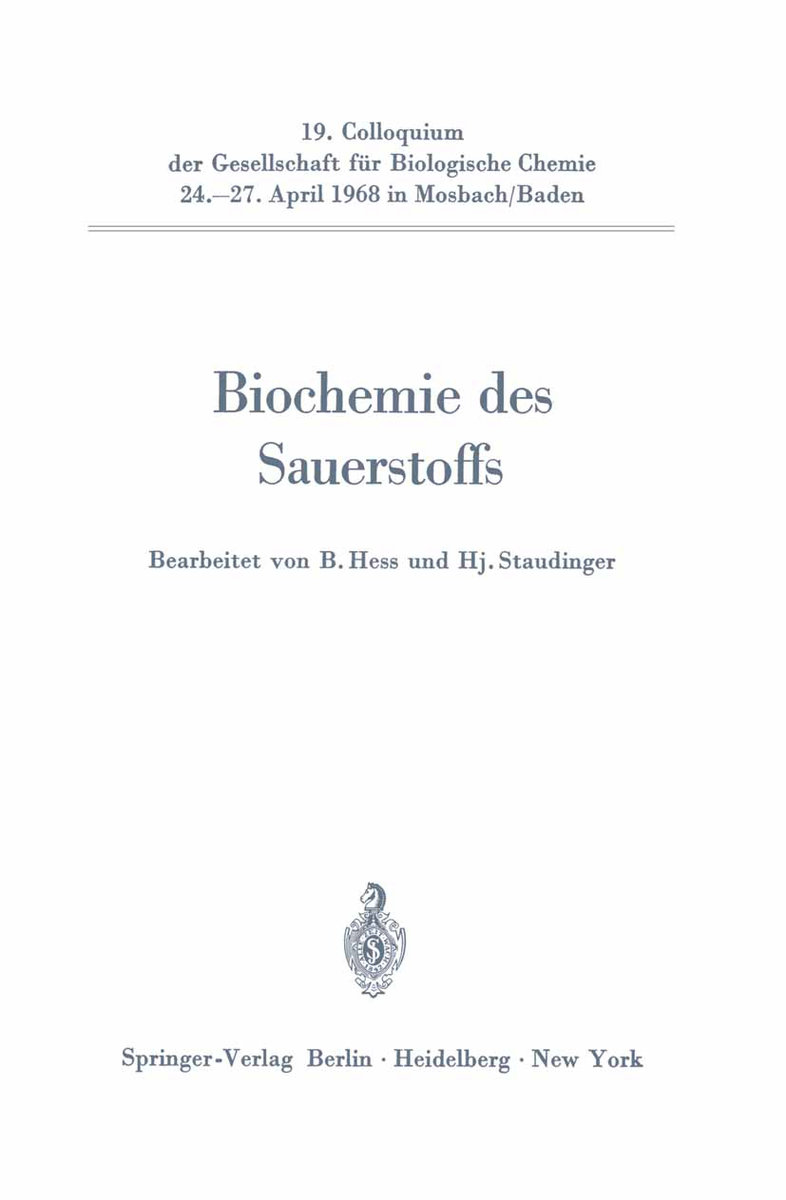 Biochemie des Sauerstoffs