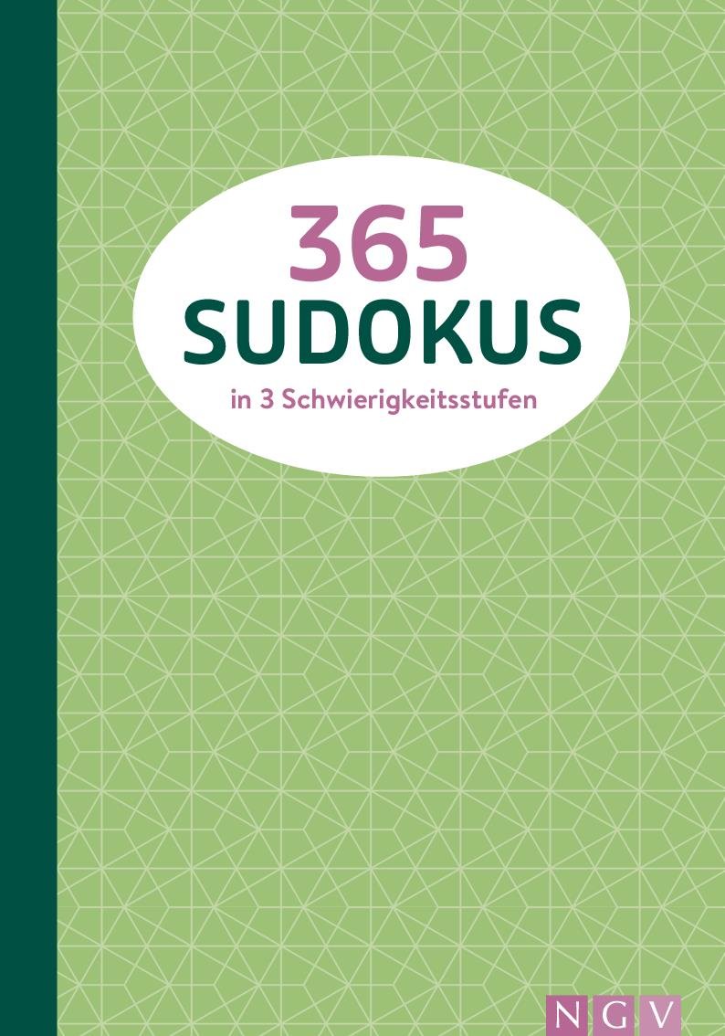 365 Sudokus in 3 Schwierigkeitsstufen