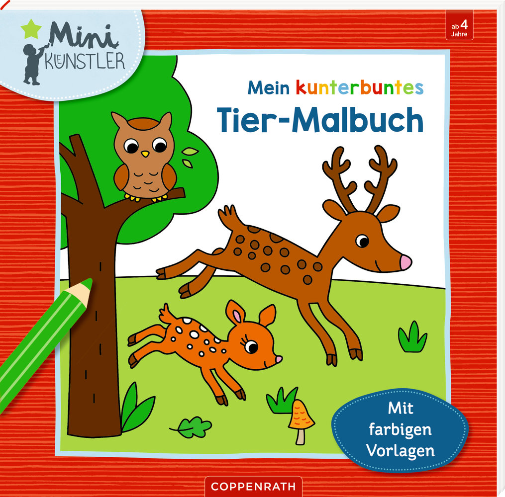 Mein kunterbuntes Tier-Malbuch