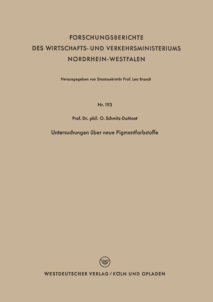 Untersuchungen über neue Pigmentfarbstoffe