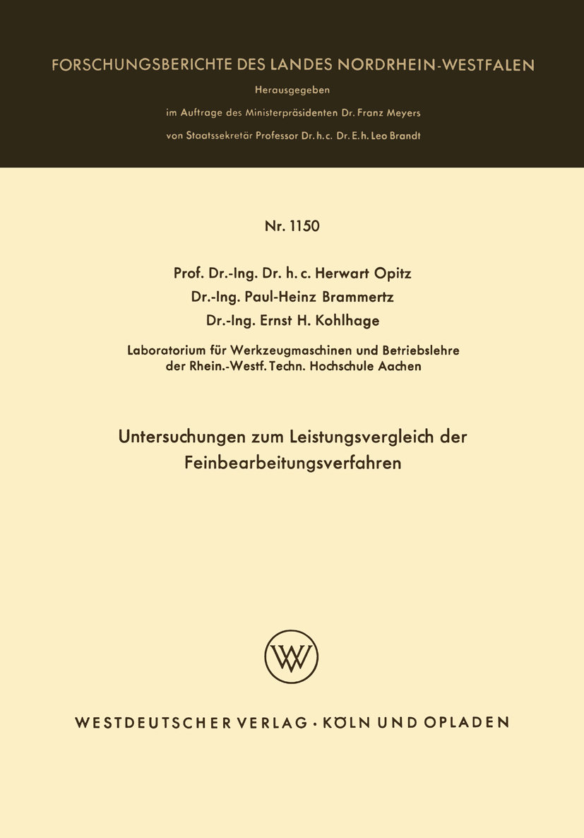 Untersuchungen zum Leistungsvergleich der Feinbearbeitungsverfahren