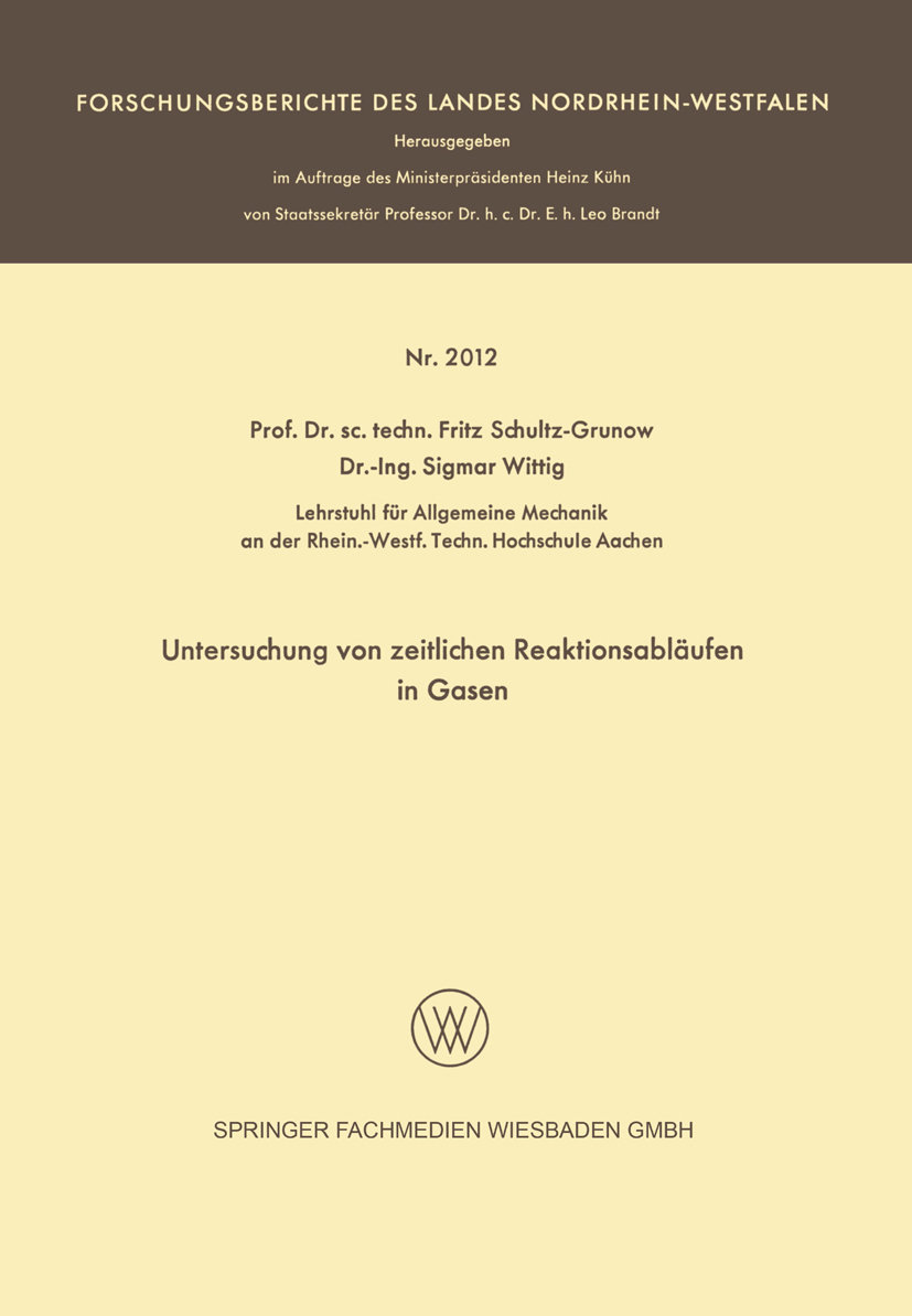 Untersuchung von zeitlichen Reaktionsabläufen in Gasen