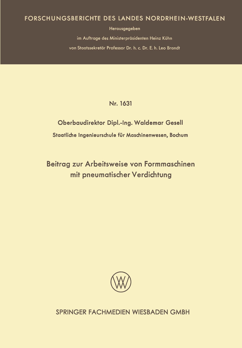 Beitrag zur Arbeitsweise von Formmaschinen mit pneumatischer Verdichtung