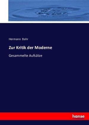 Zur Kritik der Moderne