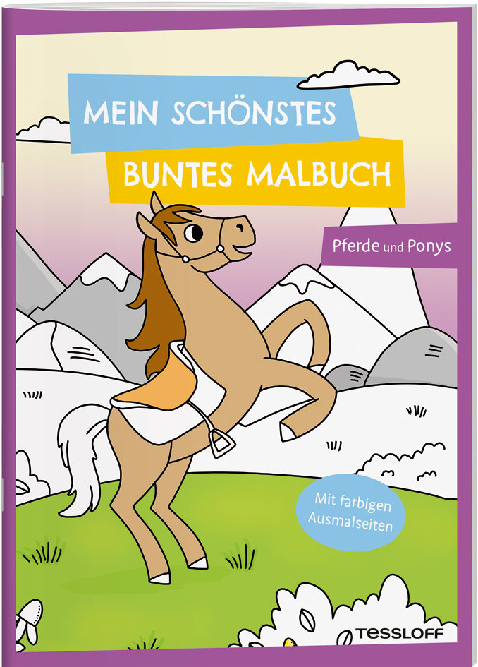 Mein schönstes buntes Malbuch. Pferde und Ponys