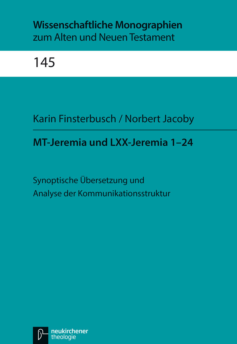 MT-Jeremia und LXX-Jeremia 1-24