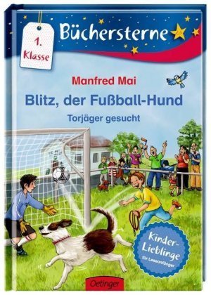 Blitz, der Fußball-Hund