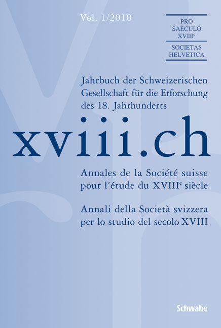 xviii.ch Vol. 1/2010