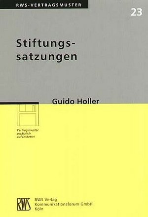 Stiftungssatzungen, m. Diskette