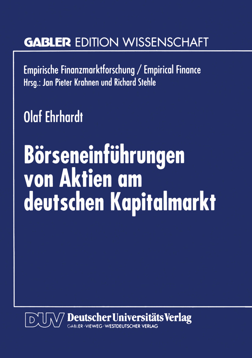 Börseneinführungen von Aktien am deutschen Kapitalmarkt