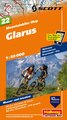 Hallwag Mountainbike-Karte 22 Glarus 1:50.000. 1:50'000