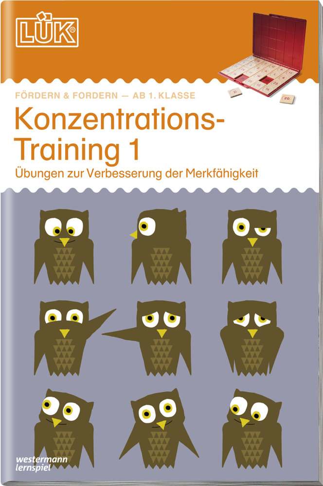 LÜK. KKonzentrationstraining 1: Übungen zur Verbesserung der Merkfähigkeit