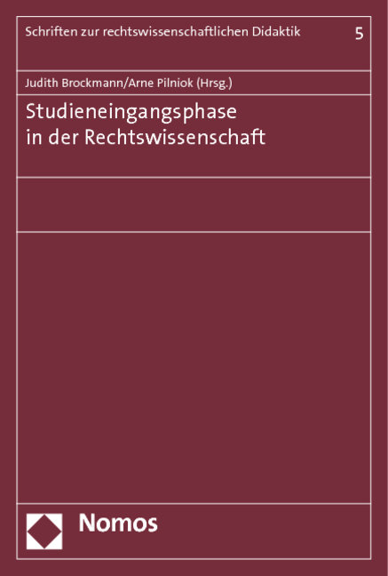 Studieneingangsphase in der Rechtswissenschaft