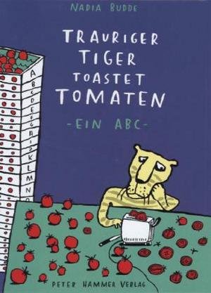 Trauriger Tiger toastet Tomaten