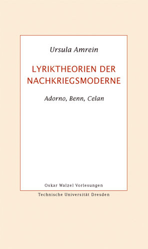 Lyriktheorien der Nachkriegsmoderne