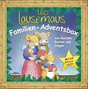 Leo Lausemaus Familien-Adventsbox, 24 Mitmachkarten