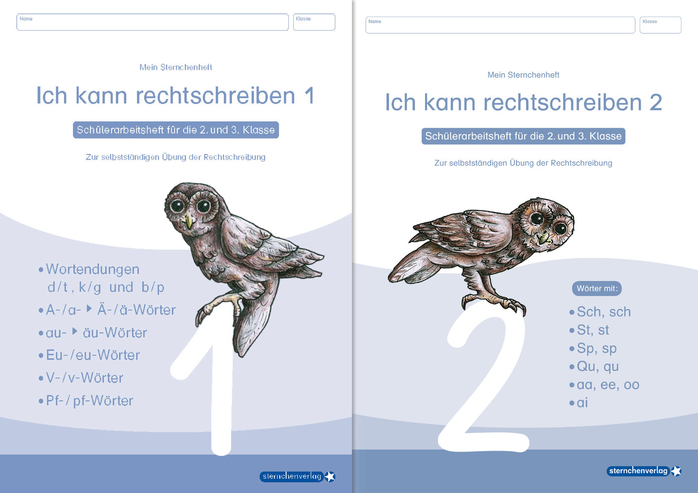 Ich kann rechtschreiben 1 und »Ich kann rechtschreiben 2 als Kombi, Schüler-Arbeitshefte für die 2. und 3. Klasse