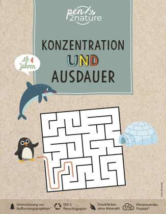 Konzentration und Ausdauer für Kinder ab 4 Jahren. Bunte Übungen für Vorschulkinder