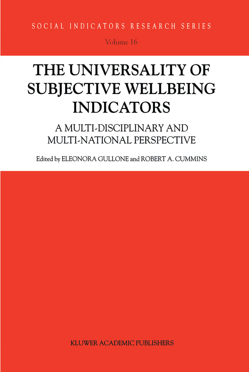 The Universality of Subjective Wellbeing Indicators