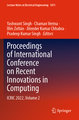 Proceedings of International Conference on Recent Innovations in Computing