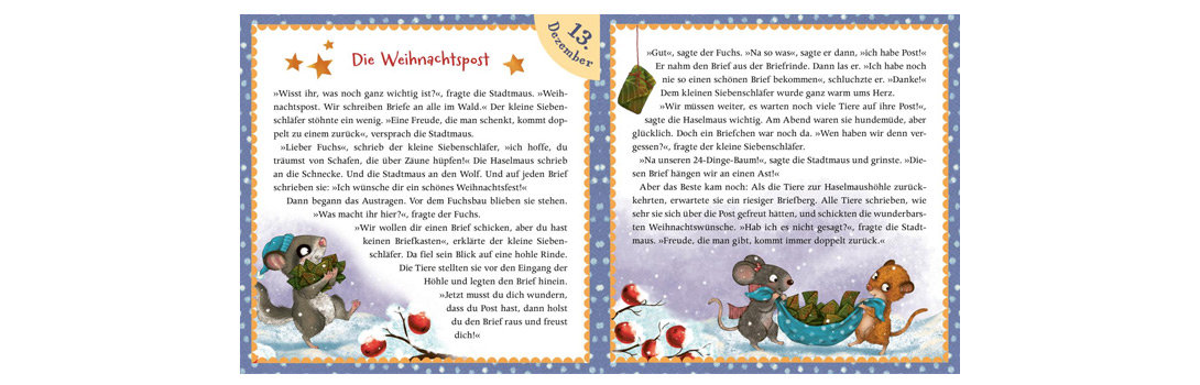 Rezension: Der kleine Siebenschläfer: Adventsgeschichten aus dem Lichterwald